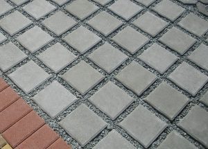 ekologická dlažba Eko Cuadro, farba sivá