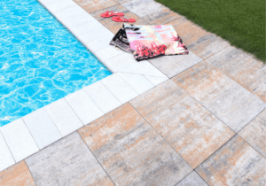 betónové platne Terrazza naturo, farba dolomite | univerzálny prvok Frontero, farba krémová