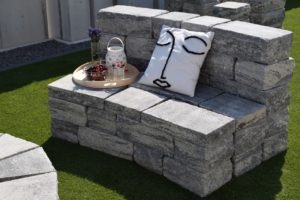 Malé záhradné sedenie Arcadia, farba granito