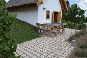 ekologická dlažba Eko Cuadro, farba dolomite