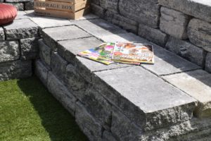Hranaté záhradné sedenie Arcadia, farba granito